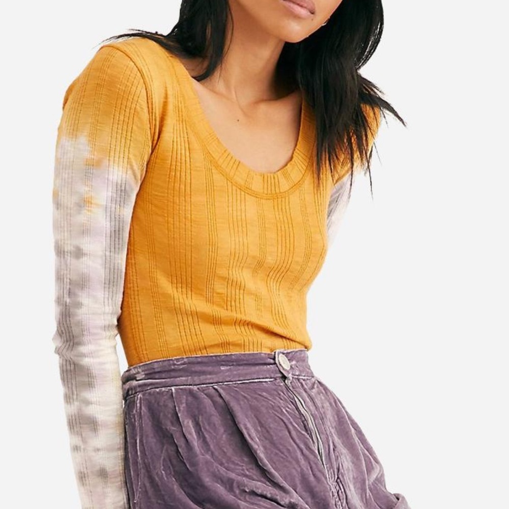 NWOT FREE PEOPLE BIG S LONG SLEEVE TEE SHIRT Z39-1